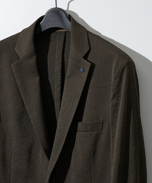 セットアップ 「セットアップ対応/FLEX JACKET」 PE-wrinkle ワッシャージャケット /ストレッチ 吸水速乾 イージーケア_2