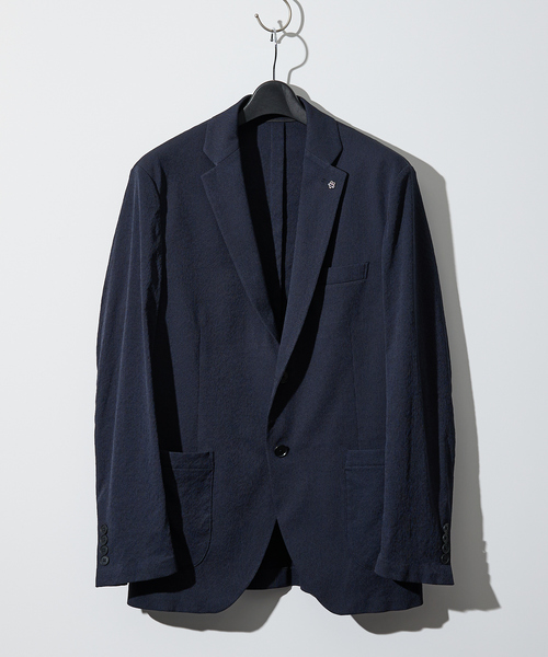 セットアップ 「セットアップ対応/FLEX JACKET」 PE-wrinkle ワッシャージャケット /ストレッチ 吸水速乾 イージーケア_3