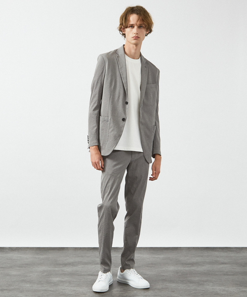 セットアップ 「セットアップ対応/FLEX JACKET」 PE-wrinkle ワッシャージャケット /ストレッチ 吸水速乾 イージーケア_4