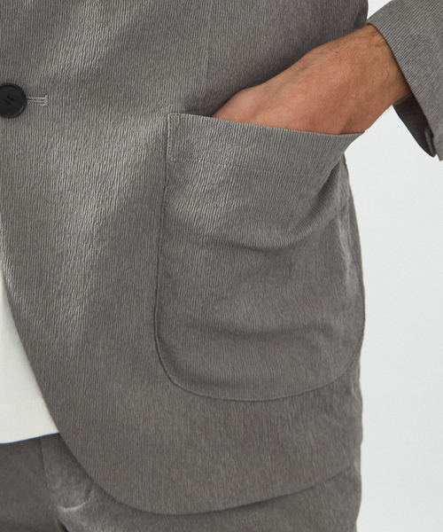 セットアップ 「セットアップ対応/FLEX JACKET」 PE-wrinkle ワッシャージャケット /ストレッチ 吸水速乾 イージーケア_11