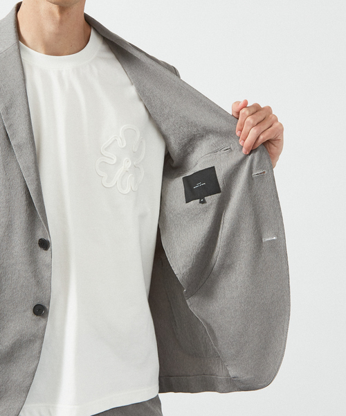 セットアップ 「セットアップ対応/FLEX JACKET」 PE-wrinkle ワッシャージャケット /ストレッチ 吸水速乾 イージーケア_13