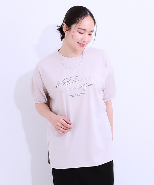 tシャツ 「WEB限定カラー」ラメロゴTシャツ レディース SpRay tシャツ デニムフラワーロゴTシャツ レディース