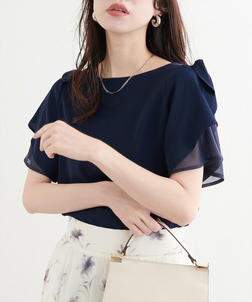 新品未使用 NYブランド ゆらゆら優雅に揺らめくラッフルフリルおりぼんシャツ 楽天市場】ブラウス シャツ レディース トップス ボタンシャツ