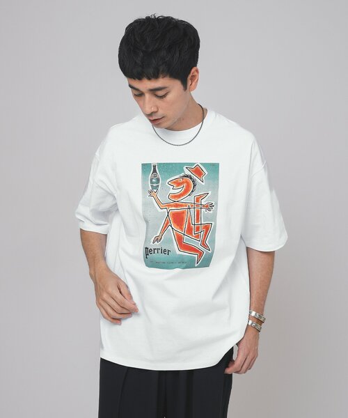 “Scotch & Soda” Festival プリントTシャツ Ivory 4116-