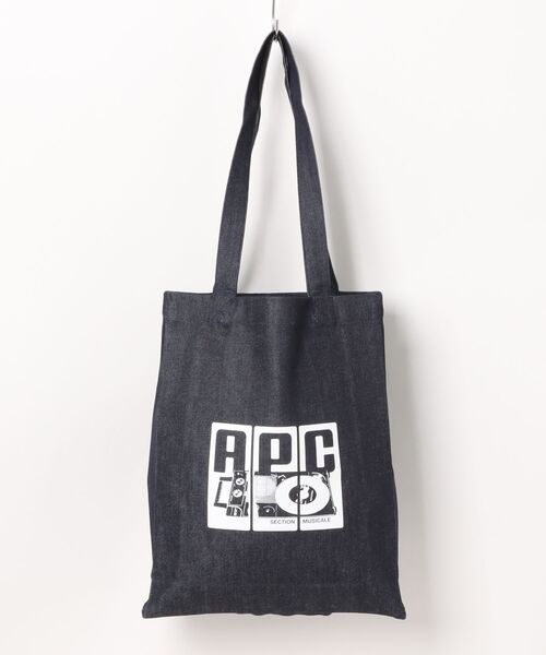 A.P.C. トートバッグ TOTE LOU TOURNE DISQUE レディース メンズ