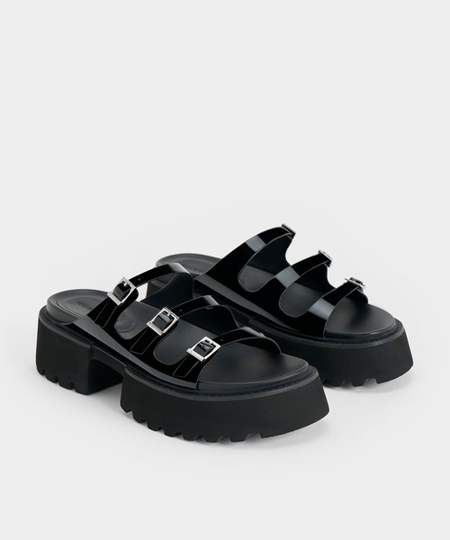 CHARLES ＆ KEITH サンダル Nadine ナディーン トリプル