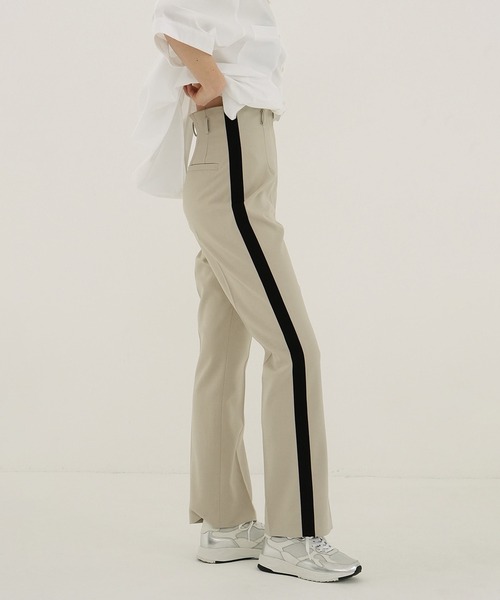 パンツ CLANE CLANE（クラネ） パンツ H/W SIDE LINE PANTS レディース : ZOZOTOWN