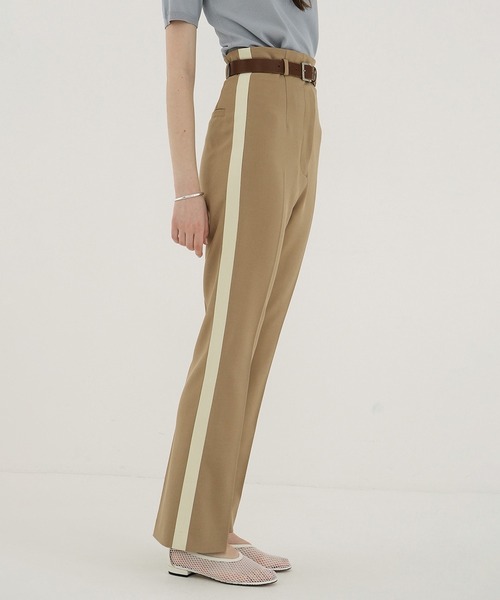 CLANE（クラネ） パンツ H/W SIDE LINE PANTS レディース : ZOZOTOWN