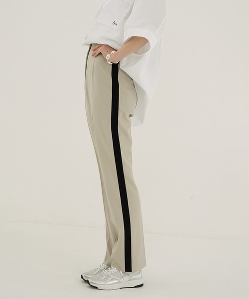 CLANE（クラネ） パンツ H/W SIDE LINE PANTS レディース : ZOZOTOWN