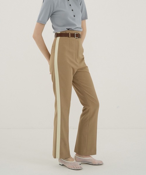 CLANE（クラネ） パンツ H/W SIDE LINE PANTS レディース : ZOZOTOWN