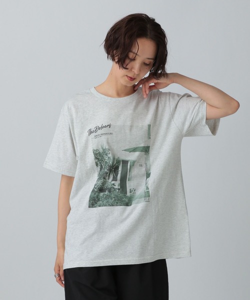 LEPSIM tシャツ オーバーサイズフォトT 492409 レディース