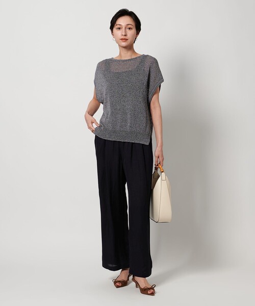 UNITED ARROWS パンツ タック イージーパンツ レディース