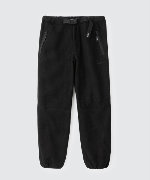 WILD THINGS ワイルドシングス フリース パンツ 黒 ブラック WILD THINGS（ワイルドシングス） パンツ グリッド フリースパンツ