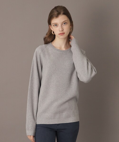 「DRESSTERIOR」 長袖ニット 38 ライトグレー レディース_画像9