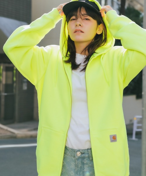 パーカー carhartt/カーハート 裏起毛 ミッドウェイト フルジップパーカー フーディー プルオーバー メンズ レディース