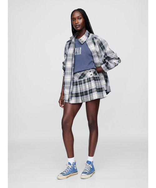 GAP（ギャップ） スカート × Malbon コットンリネン プレイド プリーツ