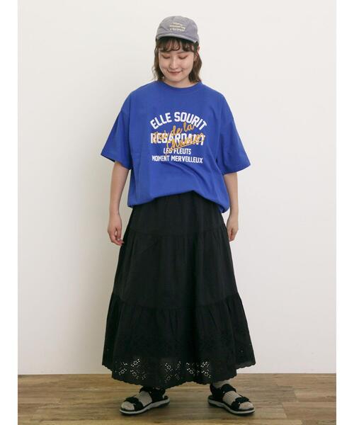 Samansa Mos2 スカート 裾レースティアードスカート : ZOZOTOWN
