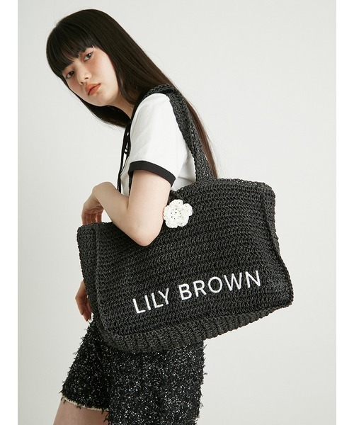 LILY BROWN かごバッグ LILY BROWN 「LILY BROWN」 かごバッグ FREE ブラック