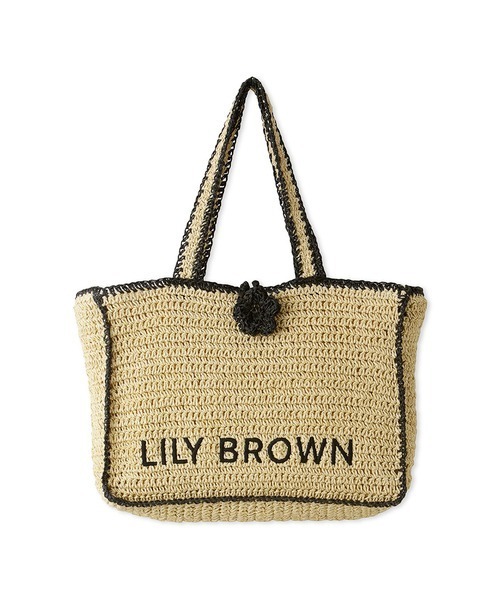 【お気にいる】 BROWN LILY 「LILY ブラック FREE かごバッグ BROWN」 バッグ
