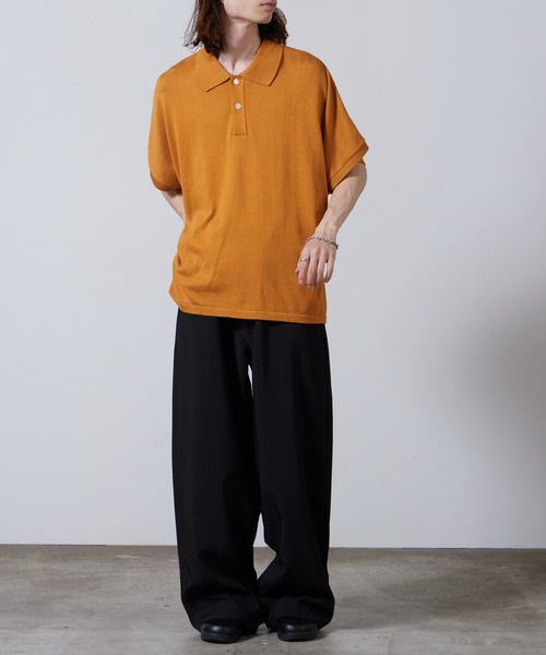 ポロシャツ superNova./スーパーノヴァ Dolman knit polo ポロニット メンズ レディース_11