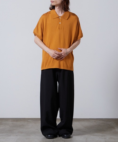 superNova.（スーパーノヴァ） ポロシャツ 半袖 Dolman knit polo