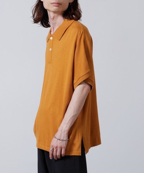ポロシャツ superNova./スーパーノヴァ Dolman knit polo ポロニット メンズ レディース_9