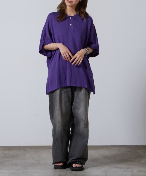 superNova.（スーパーノヴァ） ポロシャツ Dolman knit polo