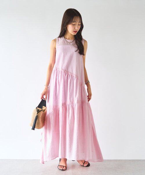 【Karen Millen】リネン アシンメトリー マキシ ワンピース bkk19221_black_xl?pdp.template