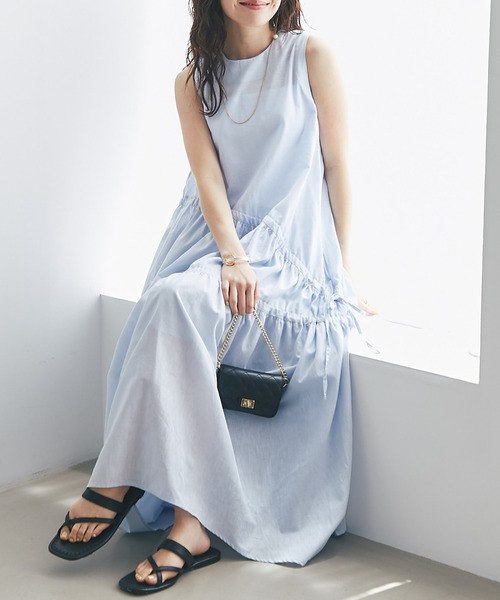 ミッソーニ　ワンピース　アシンメトリー wxc ミッソーニ MISSONI ワンピース 48 マルチ 緑 青 ニット 総