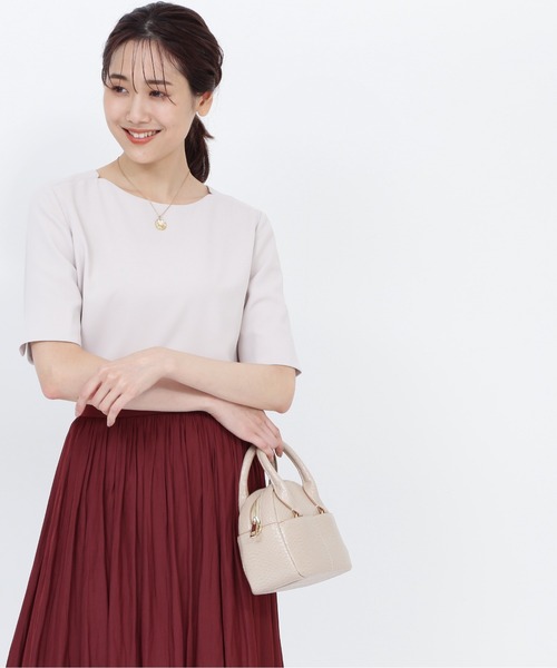 「NATURAL BEAUTY BASIC」 半袖ブラウス SMALL ベージュ系その他2 レディース