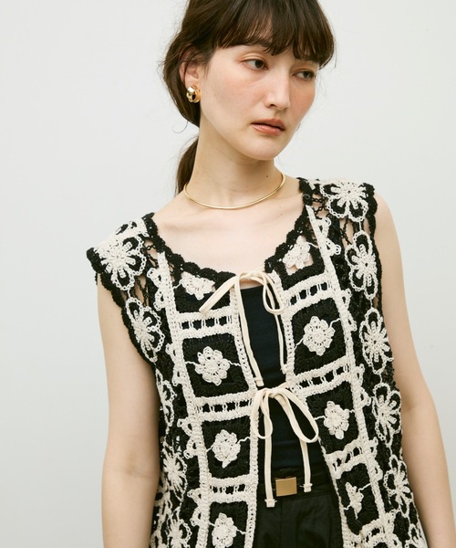 週末セール【美品】Plage クロシェ ジレ crochet gilet ベスト plage ベスト crochet gilet レディース : ZOZOTOWN Yahoo!店