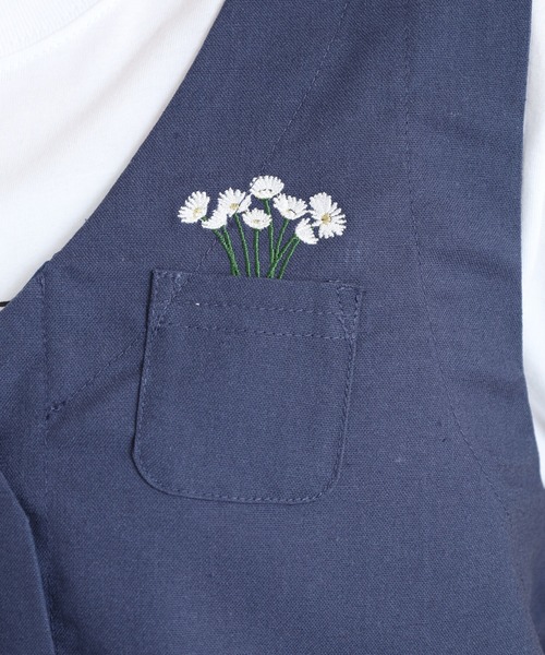 Quelle Chance（ケルシャンス） ベスト ジレ ワンポイント刺繍ベスト