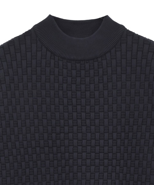 MEN'S BIGI（メンズビギ） tシャツ ニットコンビ モックネック長袖T