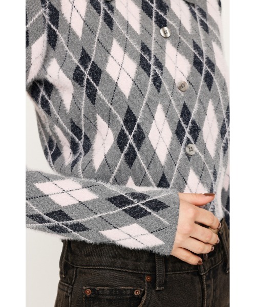 SLY ポロシャツ ポロ 「2025AW」ARGYLE CHECK HG POLO SH
