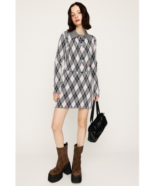 SLY ポロシャツ ポロ 「2025AW」ARGYLE CHECK HG POLO SH