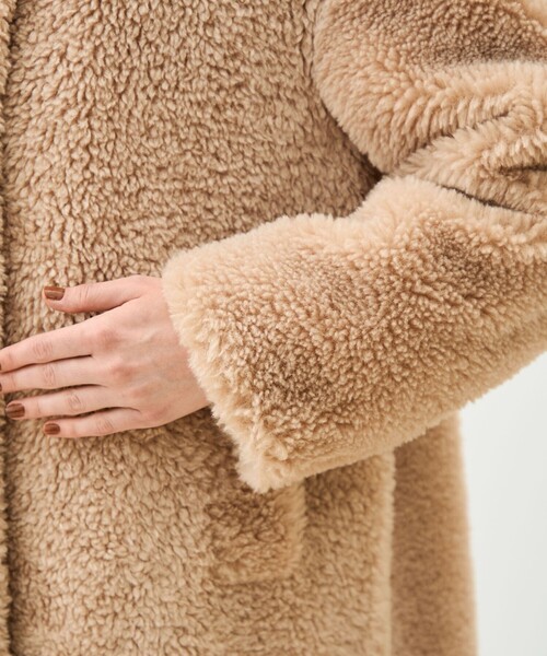 TOMORROWLAND collection コート アウター テディファー フーデッド