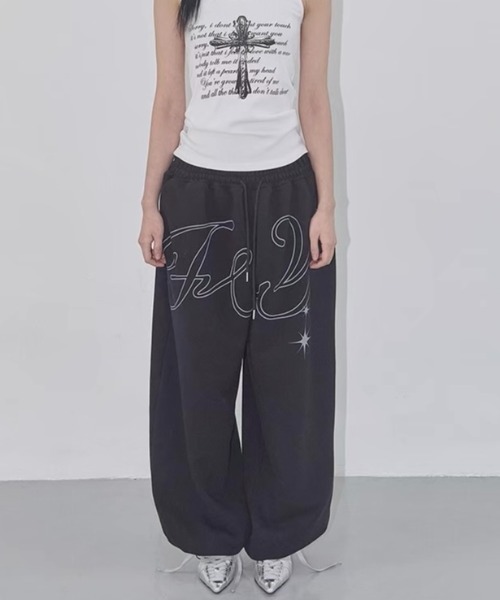 ViViDAY スウェットパンツ ジャージ 天使の翼 バックプリント