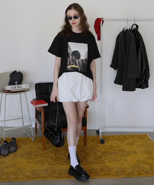 「Mili affinity」 半袖Tシャツ FREE オフホワイト レディース_画像3