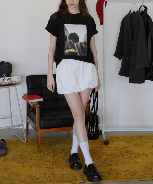 「Mili affinity」 半袖Tシャツ FREE オフホワイト レディース_画像4