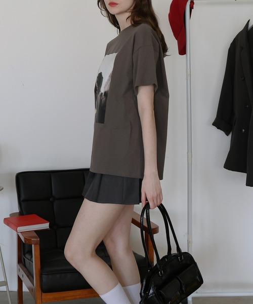 「Mili affinity」 半袖Tシャツ FREE オフホワイト レディース_画像9