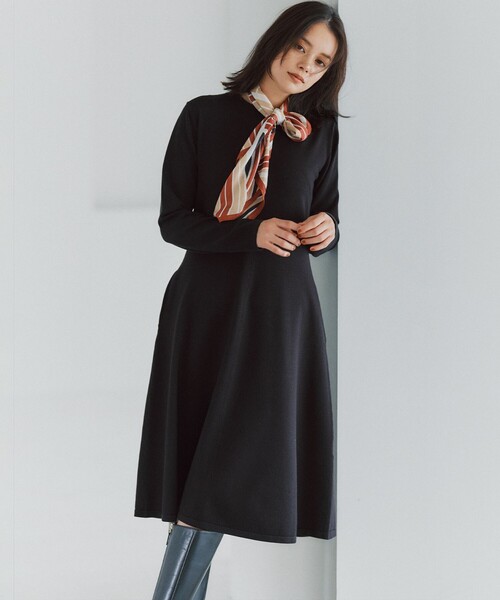 組曲（KUMIKYOKU） ワンピース シックフレアニットワンピース