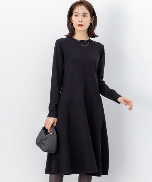 組曲（KUMIKYOKU） ワンピース シックフレアニットワンピース