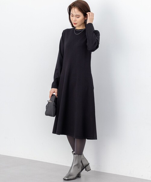 組曲（KUMIKYOKU） ワンピース シックフレアニットワンピース