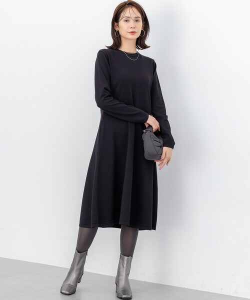 組曲（KUMIKYOKU） ワンピース シックフレアニットワンピース