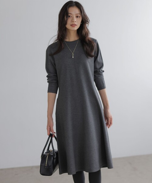 組曲（KUMIKYOKU） ワンピース シックフレアニットワンピース