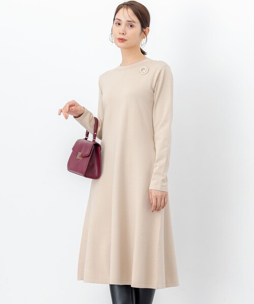 組曲（KUMIKYOKU） ワンピース シックフレアニットワンピース