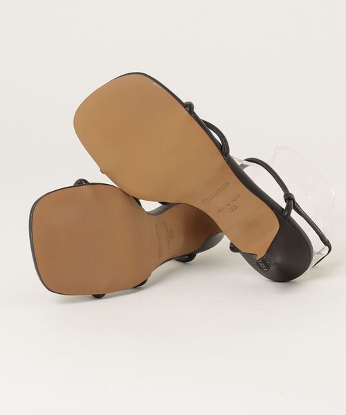 「CHEMBUR」 ヒールサンダル 36 ブラック レディース_画像3