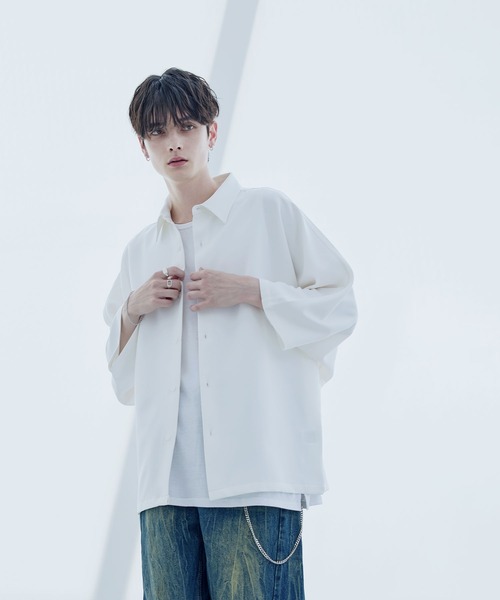 「ASTRONOMY」 半袖シャツ M グレー メンズ_画像4