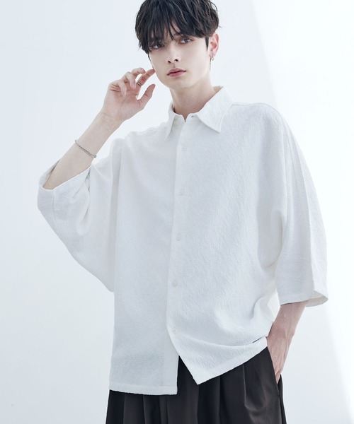 「ASTRONOMY」 半袖シャツ M グレー メンズ_画像7