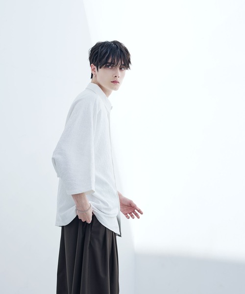 「ASTRONOMY」 半袖シャツ M グレー メンズ_画像8